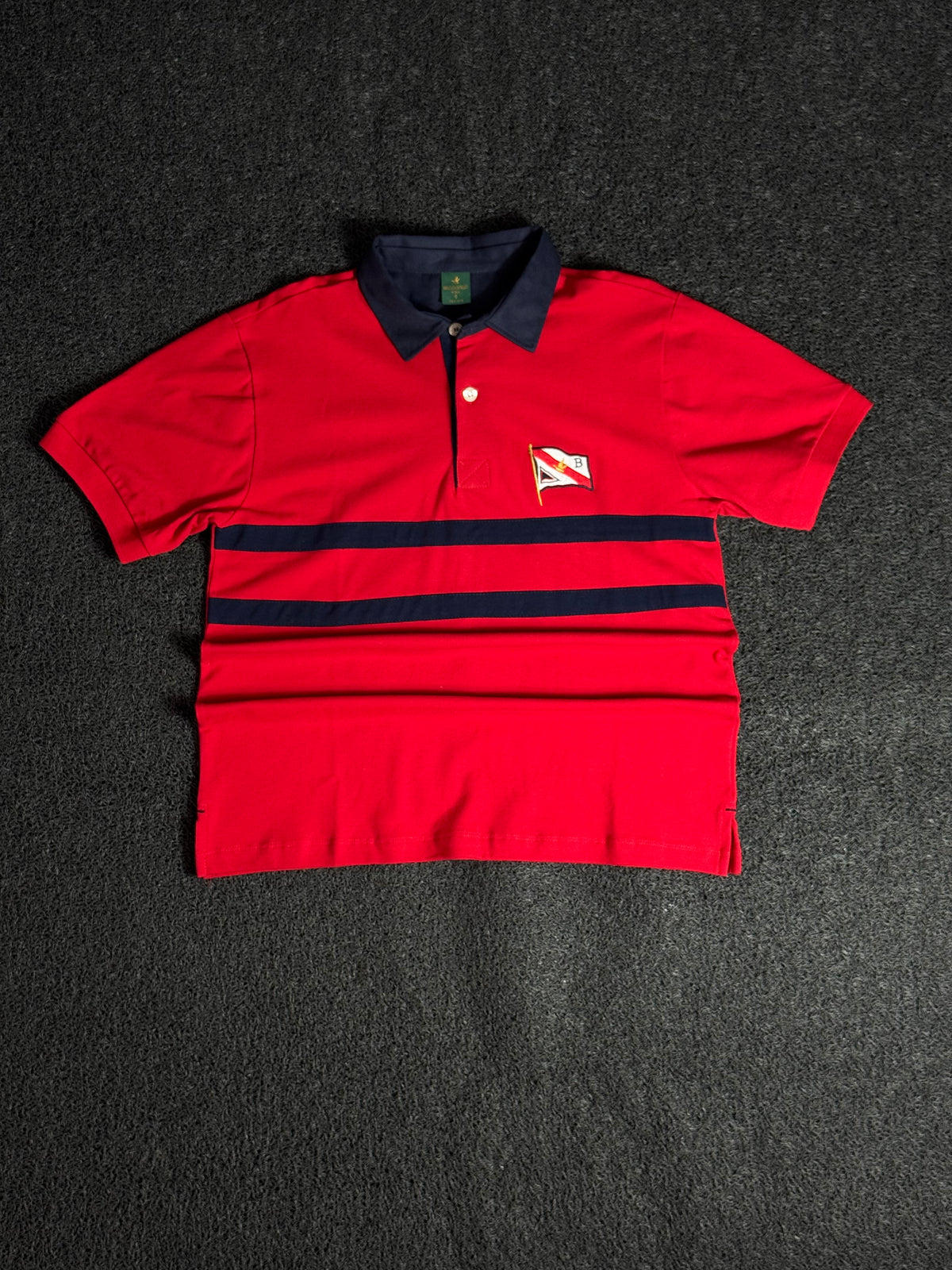 Camisa Polo Brooksfield Masculina Vermelha — Gola Polo Clássica