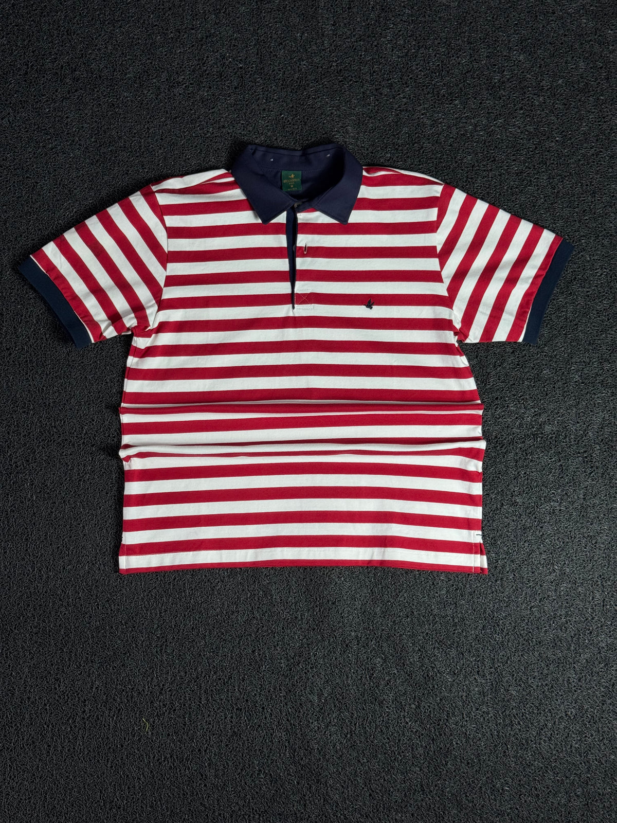Camisa Polo Brooksfield Masculina Listrada — Gola Polo Clássica